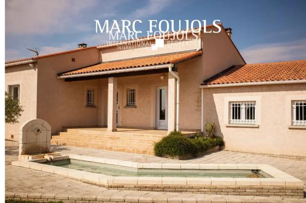 Proche Nîmes – Maison provençale avec jardin et piscine