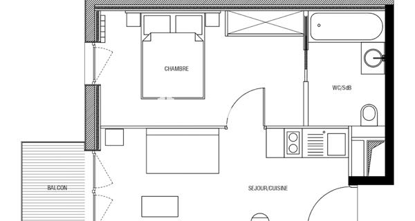 À vendre Appartement 2 pièces 31.51 m² - Le Cap D'agde 34300