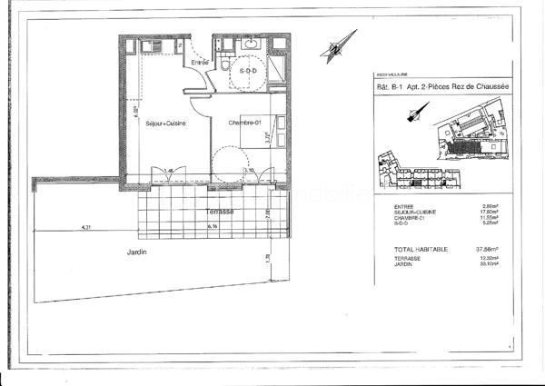 EXCLUSIVITÉ – Vallauris centre – 2 pièces en rez-de-jardin dans résidence récente de 2019

Au cœur de Vallauris, dans une résidence récente de 2019, venez découvrir en exclusivité ce agréable 2 pièces en rez-de-jardin de 38m² environ, complété par une belle terrasse de 12 m² et un jardin privatif de 33 m².

L’appartement se compose d’une entrée, d’un séjour avec cuisine ouverte d’environ 18 m², d’une chambre d’environ 12 m², ainsi que d’une salle d’eau avec WC.

À l’extérieur, vous profiterez d’un véritable prolongement de l’espace de vie grâce à une terrasse conviviale et un jardin agréable, offrant un cadre appréciable au quotidien.

Le bien est actuellement loué, avec un loyer mensuel de 746,50 € provision de charges comprises (de 50€) jusqu'en 08 2029, sauf départ avancé de la locataire.
Un box privatif en sous sol. 

Un bien idéal pour un investisseur recherchant un appartement récent, bien agencé, avec extérieur, situé au centre de Vallauris, à proximité des commodités.