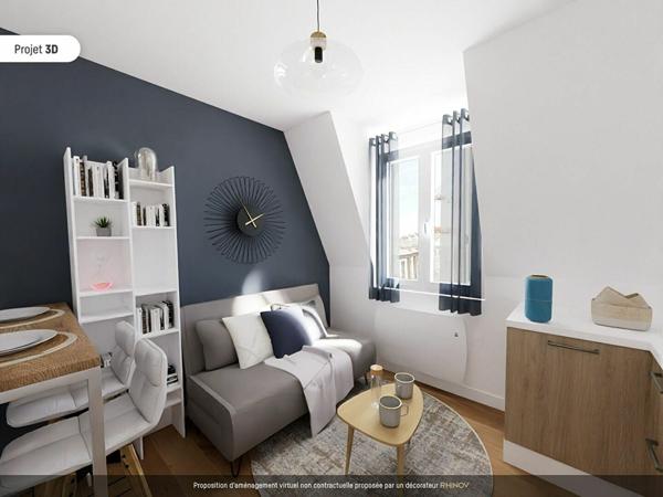 Appartement à vendre    1 pièce •    Paris 17