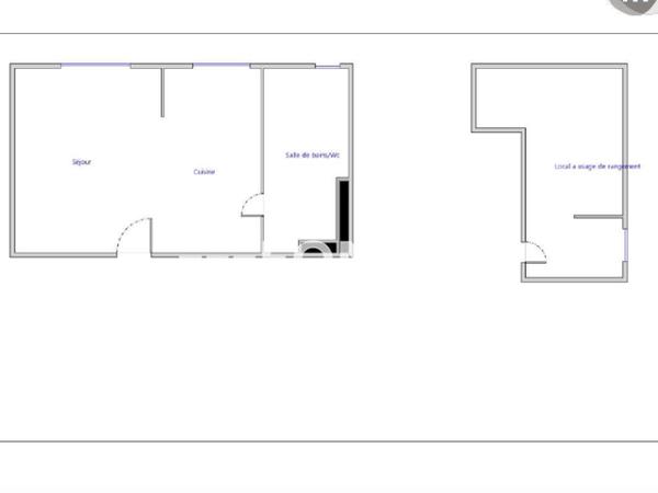 Location Studio meublé 17.42 m² - 12 RUE SAINT NICOLAS Rouen 76000