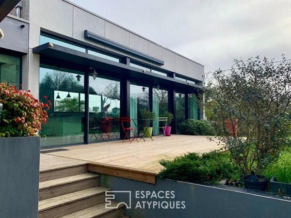 Originale villa d’architecte aux volumes singuliers