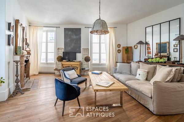 Maison ancienne rénovée au coeur d’Andresy avec cour,