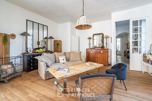 Maison ancienne rénovée au coeur d’Andresy avec cour,