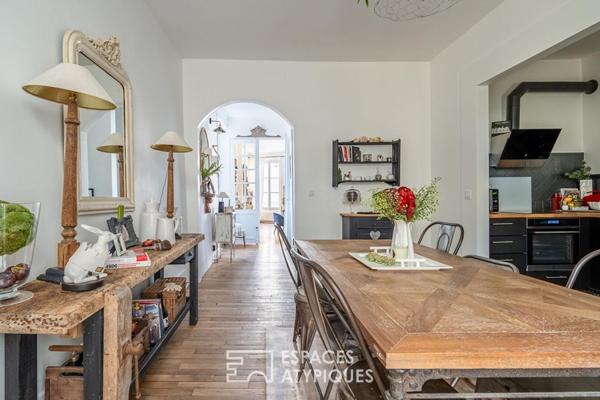 Maison ancienne rénovée au coeur d’Andresy avec cour,