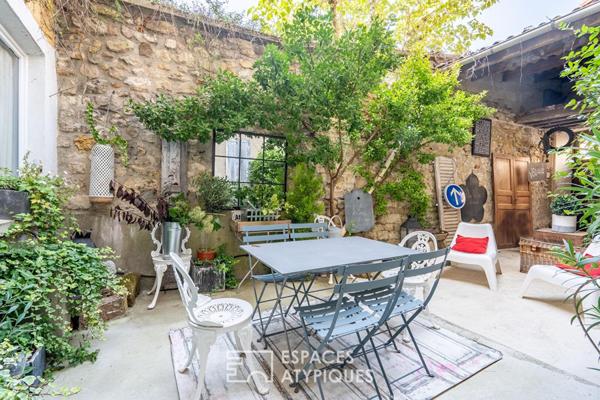 Maison ancienne rénovée au coeur d’Andresy avec cour,