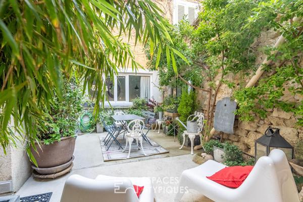 Maison ancienne rénovée au coeur d’Andresy avec cour,