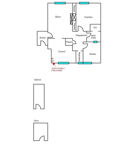 Appartement à vendre 3 pièces 56,56 m² Dieppe