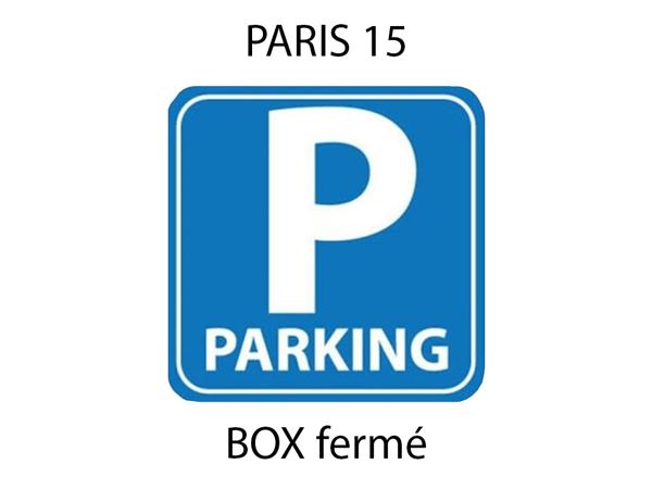 Parking / box  12 m2 - 75015 PARIS - Boulevard Lefebvre - Saint-Lambert - Parc d'expo Porte de Versailles