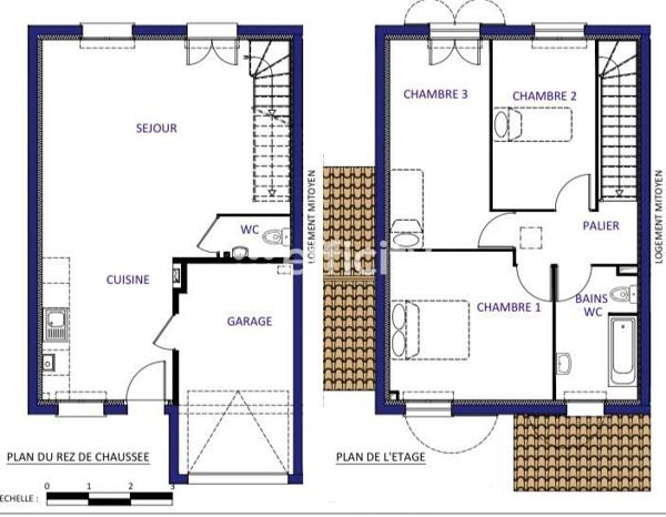 Maison 4 pièces - 85 m²