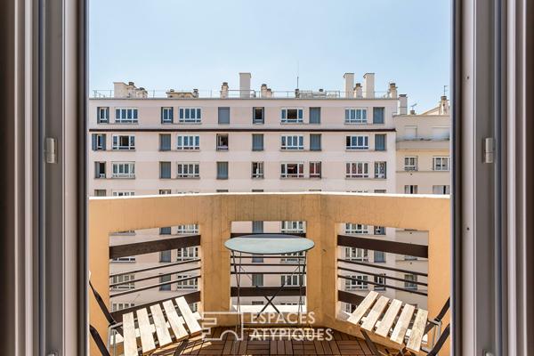 Duplex rénové en dernier étage et balcon