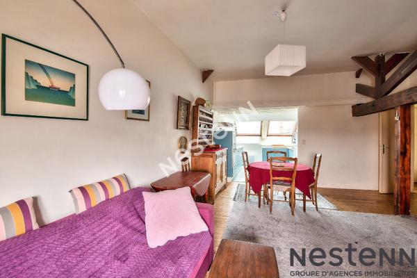 APPARTEMENT DERNIER ETAGE T2 SAINT BRIEUC CENTRE LOUE 530€ PAR MOIS