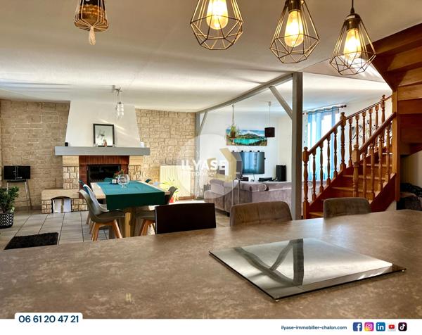 Allériot (71380) MAISON 130 m² | 3 CH | 1714 m² | PISCINE | GARAGE