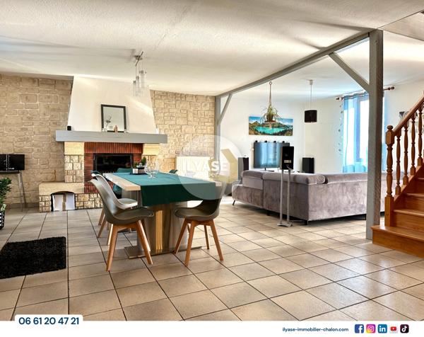 Allériot (71380) MAISON 130 m² | 3 CH | 1714 m² | PISCINE | GARAGE