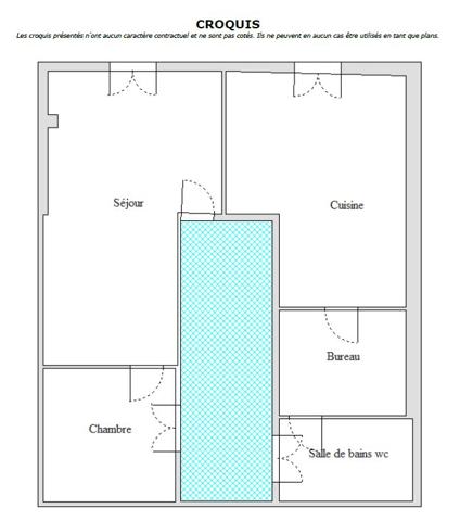 T2 57 m² Centre-ville Sète – Parc Simone Veil – Clim