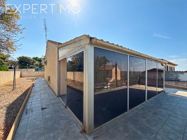 Vendres (34350) En exclusivité : villa 4 pièces avec veranda, terrasse et garage au calme dans une impasse