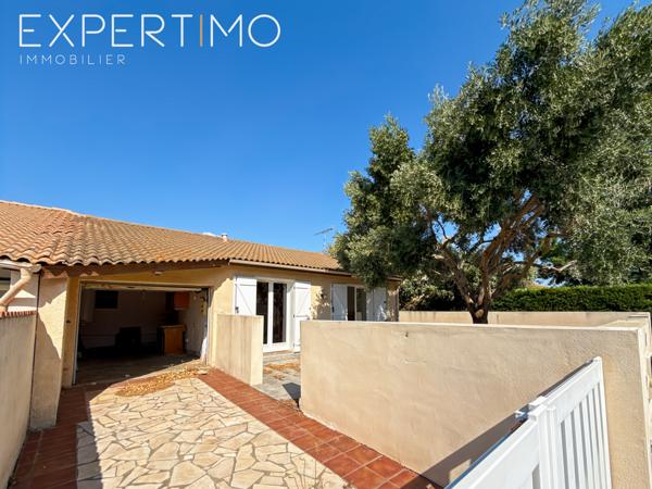 Vendres (34350) En exclusivité : villa 4 pièces avec veranda, terrasse et garage au calme dans une impasse