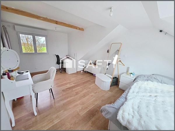 Maison vivable plain pied, village proximité Seine