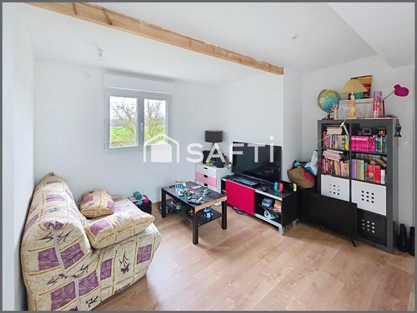 Maison vivable plain pied, village proximité Seine