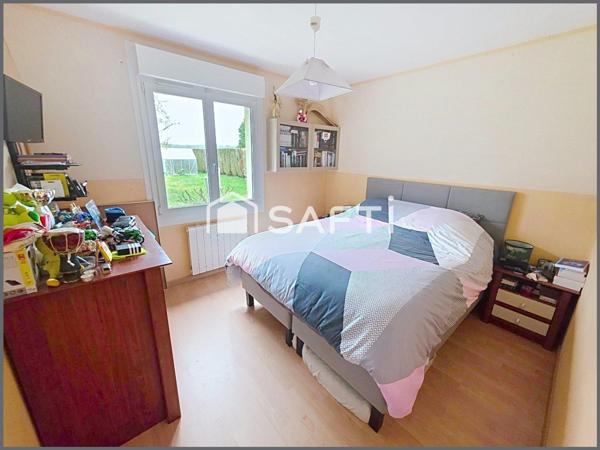 Maison vivable plain pied, village proximité Seine