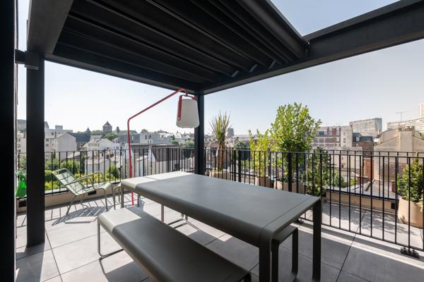 Rennes (35000) Appartement dernier étage d'un immeuble de standing