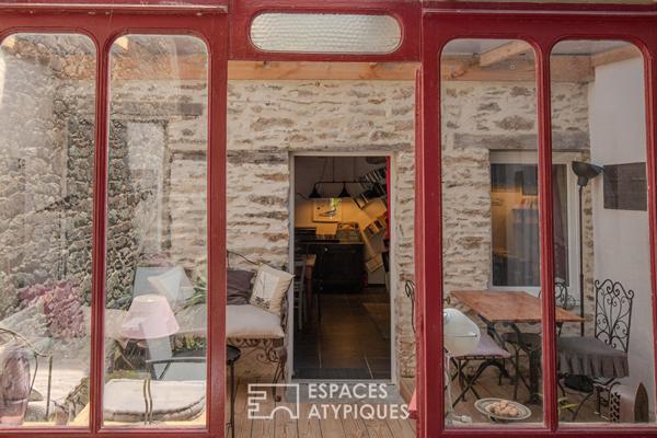 Maison de ville rénovée et son jardin suspendu à Belle-Ile-en-mer