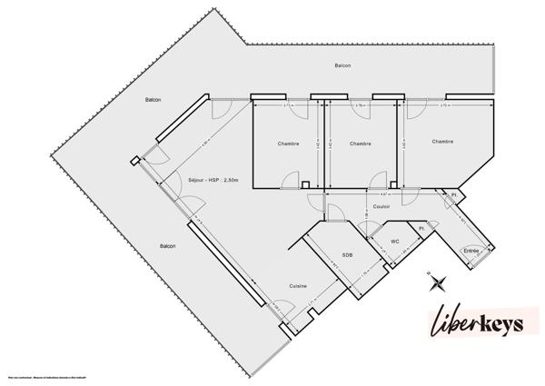 4 pièces lumineux de 78 m² avec terrasse de 45 m² et parking – résidence 2020