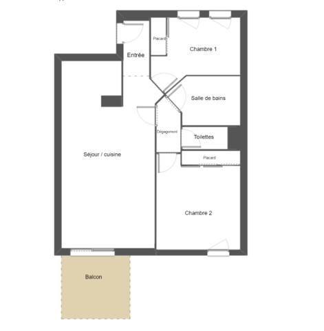 Appartement à vendre 3 pièces 61 m² Capbreton