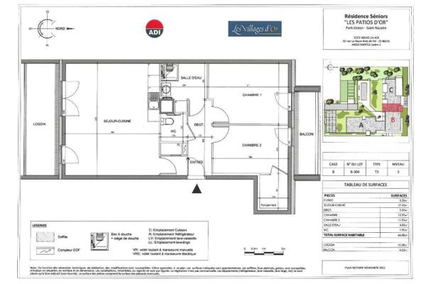 Louer appartement 3 pièces de 66 m²