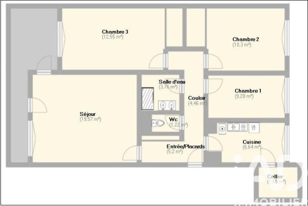 Appartement à vendre 4 pièces 74,63 m² Le Pecq