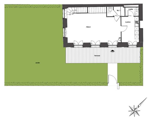 T4 en Pierre avec Jardin/Parkings - Proche Bourg