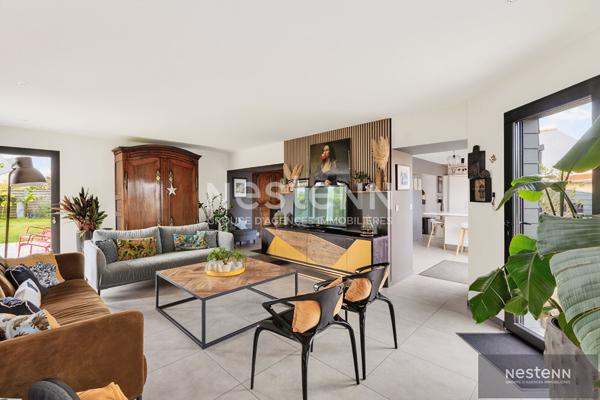 Maison Contemporaine coté mer de Langueux à vendre -Maison récente vivable de plain-pied, située dans un quartier calme et très prisé de la commune de Langueux