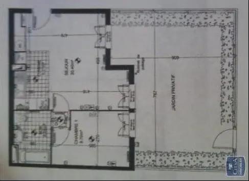 Appartement à louer 2 pièces 41.23m²