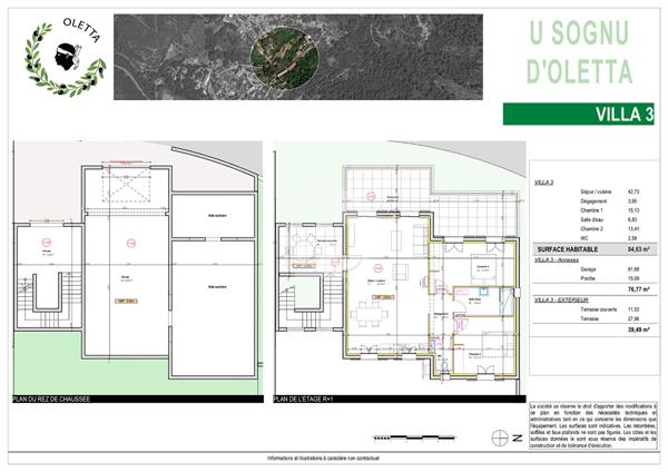 Programme U Sognu d'Oletta - Maison T3 avec garage