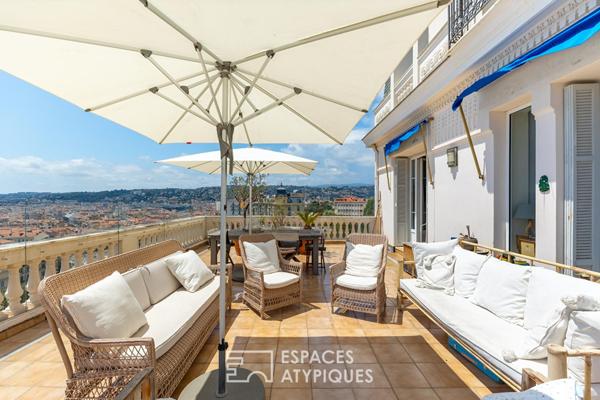 Belvédère historique et terrasse plein ciel à Nice Cimiez