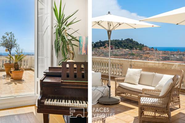 Belvédère historique et terrasse plein ciel à Nice Cimiez
