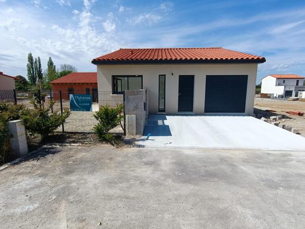 NARBONNE - MAISON NEUVE 74m² - GARAGE et JARDIN
