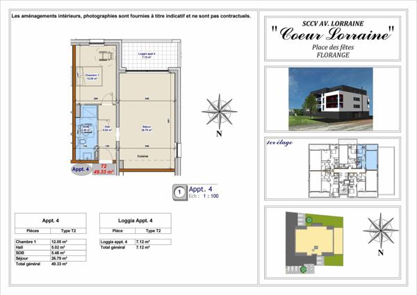 Appartement à vendre    2 pièces • 49,33 m2 Florange