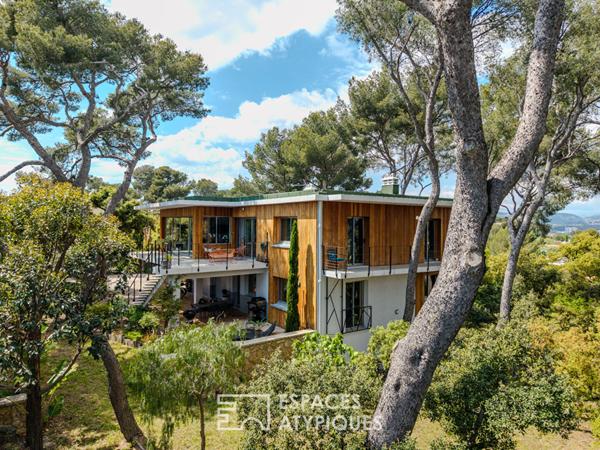 Villa californienne rénovée, havre d’élégance à deux pas des plages