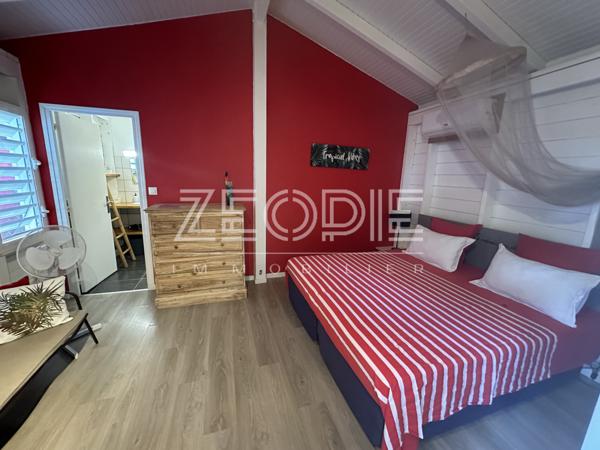 Saint-François (97118) Exclusivite ZEOPIE Immobilier : bungalow avec terrasse et jardin privatif dans petite copropriété avec piscine