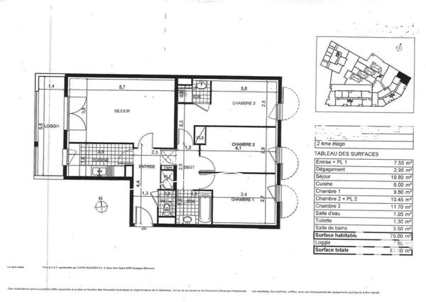 Appartement à vendre 4 pièces 75 m² Eaubonne
