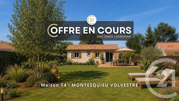 Maison à vendre  4 pièces - 111 m 2   CARBONNE  - 31