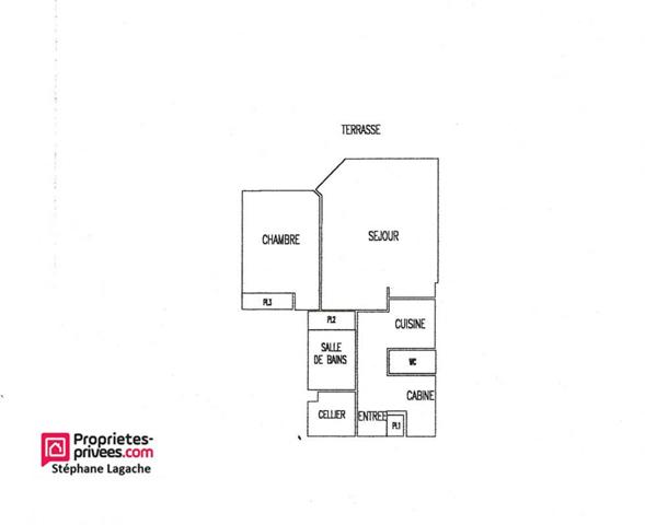 Appartement Le Touquet Paris Plage 2 pièce(s) cabine 48 ,8m2 avec jardin et parking privé