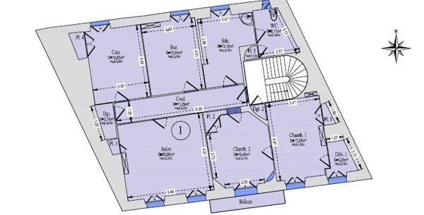 Jonzac (17500) RARE : APPARTEMENT DE 134 M² EN PLEIN COEUR DE VILLE DE JONZAC