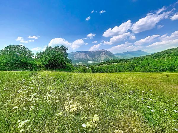 A vendre terrain constructible viabilisé de 1313 m² à 20 mn de Sisteron