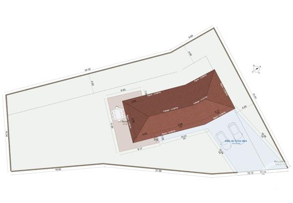 Terrain à vendre  1158 m 2   MONISTROL SUR LOIRE  - 43