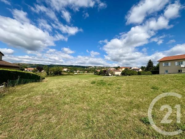 Terrain à vendre  1158 m 2   MONISTROL SUR LOIRE  - 43