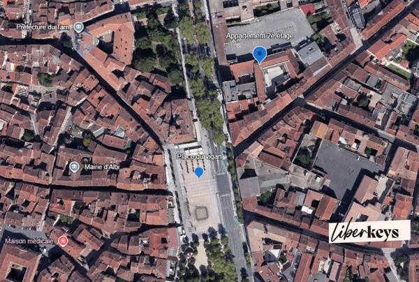 Duplex T4 – Hyper centre Albi (Place du Vigan) – Parking + Cave