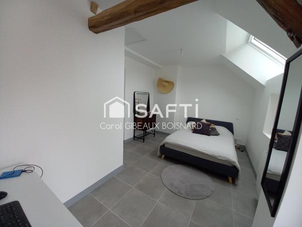 Maison rénovée avec goût, 3 chambres, garage et jardin