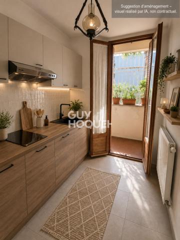 Appartement 3 pièces – 59 m² – Rez-de-chaussée – Sainte-Anne, Marseille 8ème
